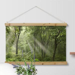 아트박스/꾸밈 cp704-우드스크롤_90CmX60Cm-푸른나무숲대형