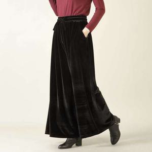 애비뉴투지 엄마옷 벨벳 허리밴드 가을 겨울 치마바지 와이드 통바지 P12556