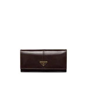 프라다 로고 장식 레더 지갑 1MH1322CYR