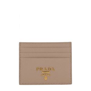 프라다 파우더 핑크 사피아노 가죽 카드 지갑 1MC025 QWAF0236