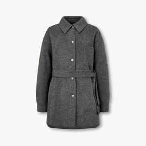 [지컷]스냅 버튼 벨티드 코트(7214416202)