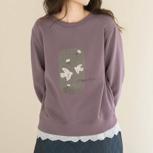 엄마옷 마담4060 내추럴포엠 버드파크기모맨투맨 중년여성 데일리 -ZTE2512052-