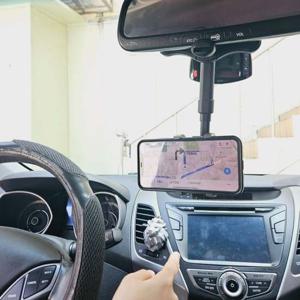 360도 각도조절 차량용 룸미러거치대 핸드폰 거치대 차량용거치대 휴대폰거치대 카라스토어