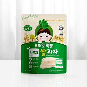 퓨어잇 떡뻥 유기농 시금치 쌀과자 아이간식