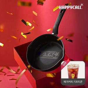 해피콜 플렉스팬 IH 와이드 인덕션 후라이팬 22cm(매트블랙)