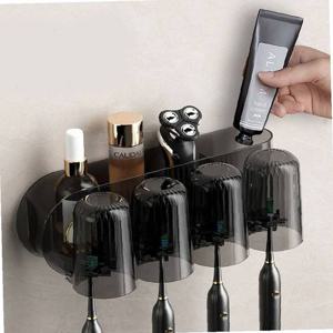 양치컵 4p포함 칫솔 면도기 치솔 걸이 거치대 꽂이