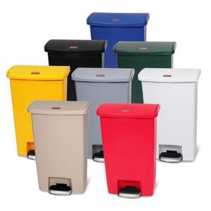 페달형 슬림짐 얇은 휴지통 50L 공간활용 슬림 틈새 쓰레기통