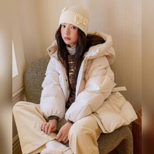 [올리브데올리브]사이드 리본 스트링 미디 덕다운 OP5WMA630