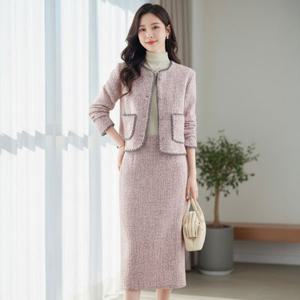 글로우 트위드 투피스 세트_RE3ST019