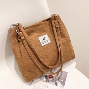 은창)코듀로이 리프 윈터 숄더백 라벨 따뜻 가방 가을