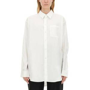 핼무트랭 여성 화이트 오버사이즈 긴팔 셔츠 O01HW501_100