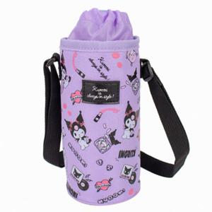 쿠로미 패턴 물병 파우치 765439 물통파우치 물통케이스 물병파우치 텀블러파우치 텀블러주머니 캐릭터물병