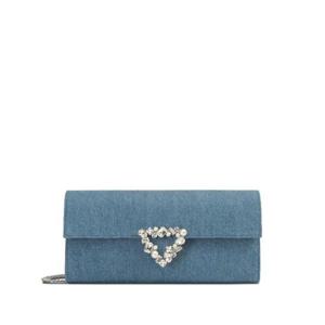25 FW 세르지오로시 프레셔스 데님 하트 장식 클러치 B12030MTEY15000 TP440281461