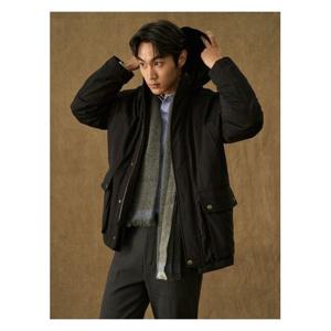 [빈폴멘]후드 숏다운 코트  블랙 (BC4X30CD75) .