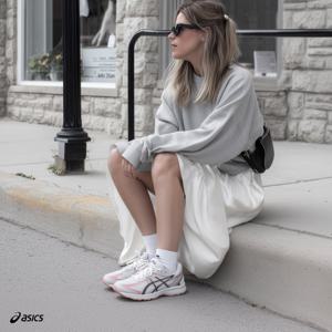 아식스 조그 100S 화이트카본 핑크 여성 런닝화 운동화 1203A684-103