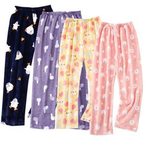 제이케이 겨울 방한 남자 여자 일자 밍크 수면바지 잠옷 파자마