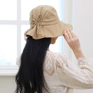 [루즈루나] 모카 봄 여름 가을 여성 와이어 코튼밴딩 벙거지 리본 버킷햇 모자