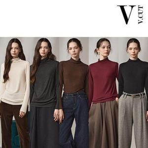 [브이컷]슬림소프트 티블라우스 5종