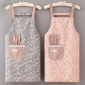 귀쫑긋 린넨앞치마 허리앞치마 앞치마 플라워 (3nHMK)