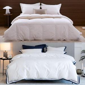 갤러리아_헝가리산 구스다운 이불솜+ 이불베개커버 세트 Q (베티버)