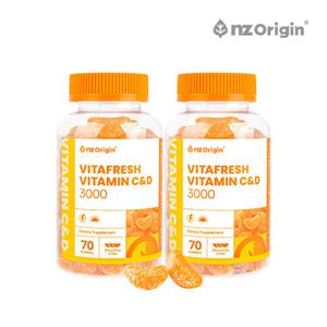 [엔젯오리진] 비타프레쉬 귤젤리 비타민C&D 3000(70구미/1일 3구미) 2통