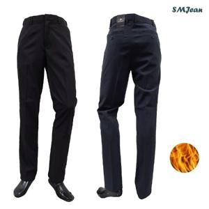 SMJ959k 잔피엘 기모 정장바지 기본일자 남자 겨울바지 중년 신사바지