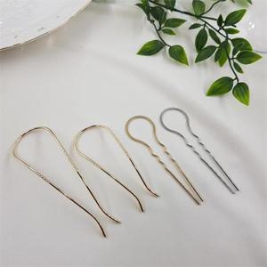 U핀 헤어핀 머리핀 뒤꽂이 비녀
