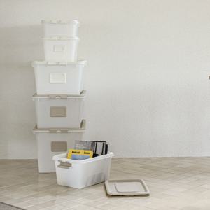 [리빙숲]스퀘어 리빙박스/수납정리함 52L 4p