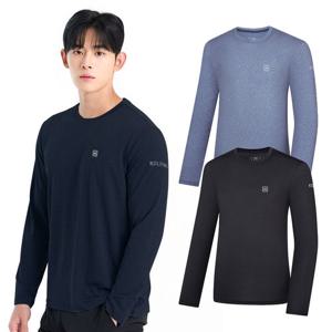 콜핑 남성 하이쿨 스트라이프 등산 긴팔 라운드 티셔츠 KSC044TT9M