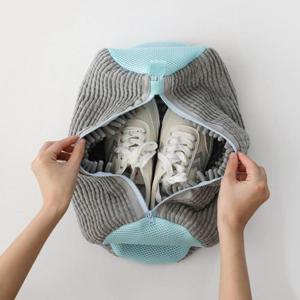 [2종세트] 신발 세탁망 극세사 운동화 빨래망