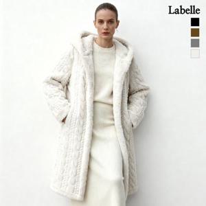라벨르by신영모피 에스키모 후드 롱코트