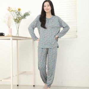 [서울양말]여성 소프트 피치기모 상하세트 빅사이즈 파자마세트 잠옷 라운지웨어