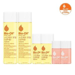 [단독특가] 바이오오일 스킨케어 오일 내추럴 125ml 2개 + 60ml 2개 + 스킨케어 오일 25ml 2개