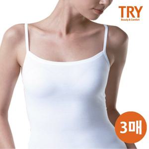[이너나시 3매] 트라이 스마트 캐미솔 순면 여성 끈나시