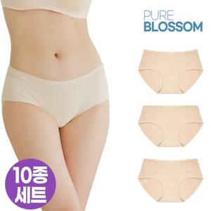 스벅 쿠폰 증정 [퓨어블라썸] [10종세트] 노라인 베이직 데일리 누디 팬티 / 빅사이즈