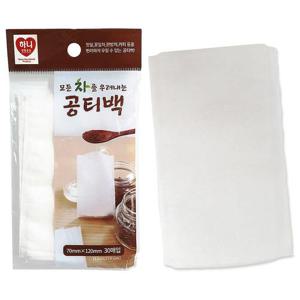 주방아이템 f하니 공티백 30매 7x12 차우림백 일회용티백 커피백