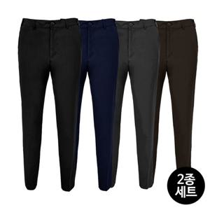 [벨트X/오픈주머니] [2종세트] 기모 본딩 100D 스판 데일리 팬츠 MVP4485