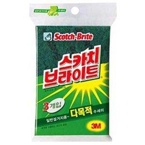 3M 스카치 브라이트 AL270 다목적 수세미 중 3p 스폰지수세미 부엌수세미 가정용수세미 주방수세미 다목적
