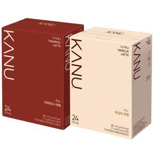 맥심 카누 티라미수라떼24T+바닐라라떼24T