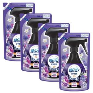 페브리즈 섬유탈취제 리필 320mlX4개 다우니 미스티크향