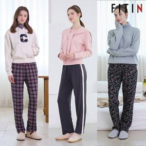 [초특가39,900원] [피트인] 여성 포근 기모 스트레치  파자마 팬츠 3종