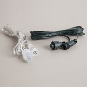 겸용 연장선 전구 커넥터 3핀 C타입 3m (콘센트형) 2컬러 트리 전구 조명 소품 용품