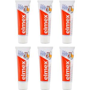 [100세트 물량확보]엘멕스 킨더 키즈 치약 X 6개입 ELMEX kinder 50ml