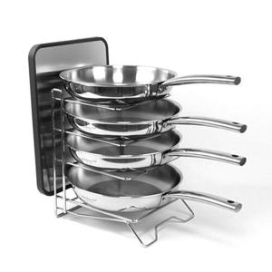 갤러리아_올스텐 후라이팬정리대 4단 주방수납 냄비뚜껑거치대 도마걸