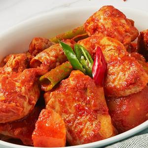 [자연백계] 1kg+1lg 맵싹한 맛이 매력적인 가마솥 닭볶음탕 /총2kg