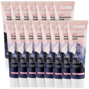 2080 히말라야 핑크솔트 치약 120g 대용량 15개 구취 치석 입냄새 제거