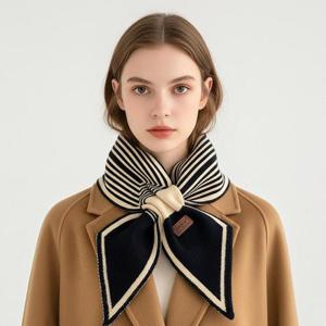 [루즈루나] 에스피 쁘띠 미니 숏 고리 짧은 니트 여자 머플러 목도리