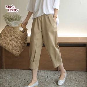 [쉬즈프리티] 오즈잇린넨밴딩팬츠