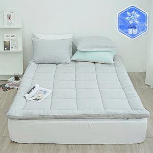 [에어룸] 썸머나잇 냉감시어서커 에어메쉬 북극토퍼SS