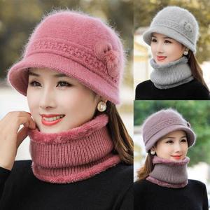 여성 겨울 벙거지모자 고급 엄마 털모자